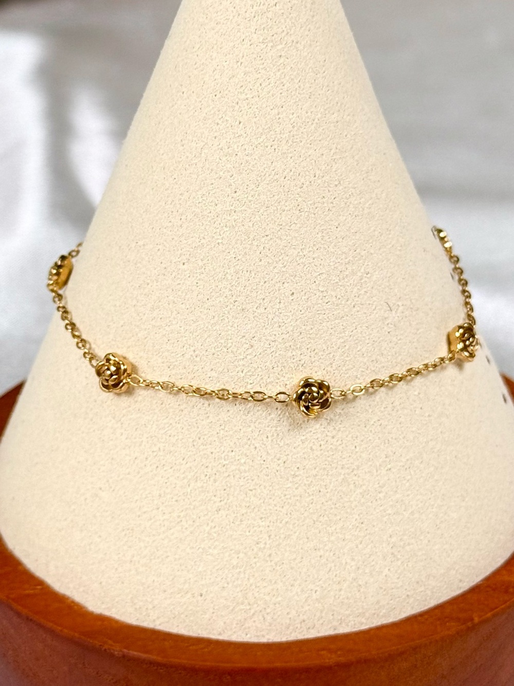 #178  18K Gold Plated Rose Stainless Steel Bracelet